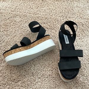 Steve Madden cork sandals women 7
